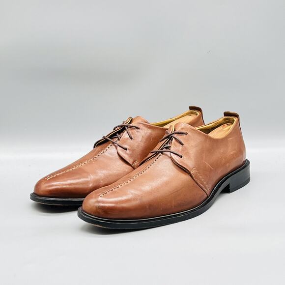 Cole Haan Shoes Men 9.5 Brown Leather Beckett Oxford Derby  display picture 3